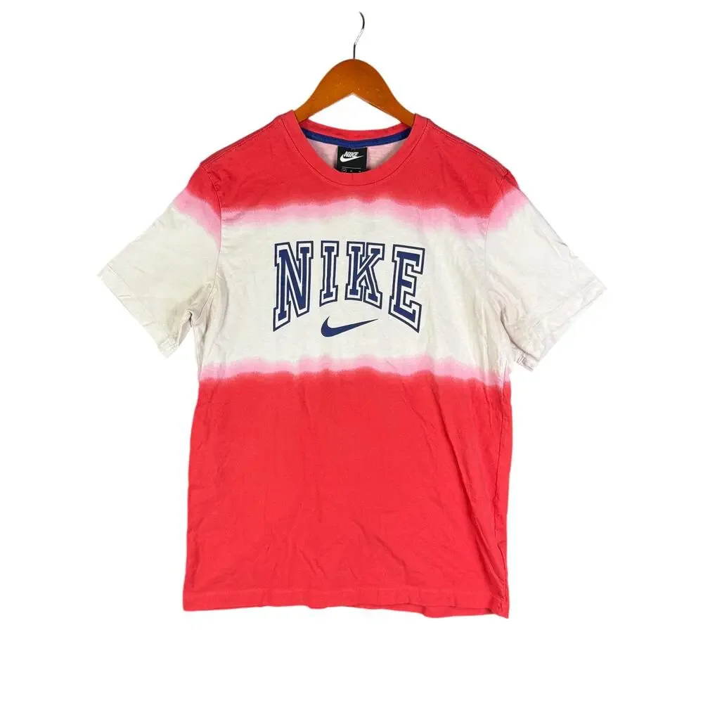 Nike Sportswear NSW Americana Tie Dye Shirt Foamposite Pro Red Blue Mens Medium‎